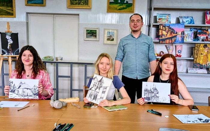 В Артпросторі ННІ УДХТУ відбувся творчий майстер-клас «Графічний Дніпро»_all